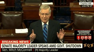 McConnell rips Schumer- Using children as hostages