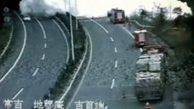 Tanker explosion: CCTV footage shows vehicle bursting into flames in China