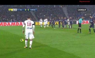 Amazing  Free  Kick  Goal  Fekir N.(1:0) Olympique Lyon - Paris Saint Germain