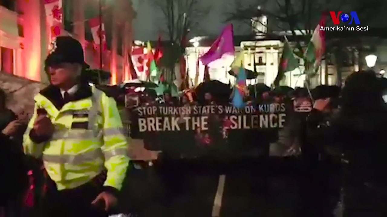 Londra'da Afrin Protestosu