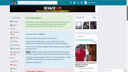 Nueva red social parecido al Facebook que paga