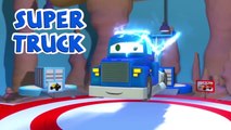 Carl the Super Truck and the Harvester in Car City | Cars & Trucks construction cartoon for children