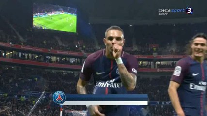 Layvin Kurzawa Super Goal - Lyon 1-1 PSG 21-01-2018