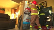 Kids Fire Truck Unboxing and Review - Dodge Ram 3500 Ride On Fire Truck!