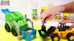 Garbage Truck, Tractor, Wheel Loader, Forklift Play Doh - Learning Trucks for Toddlers and Kids