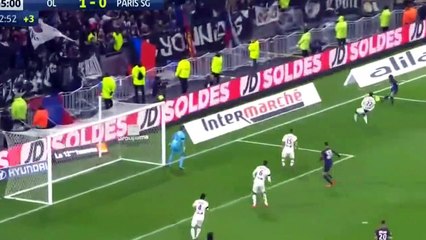 Les Buts Lyon 2-1 PSG résumé de match - 21.01.2018