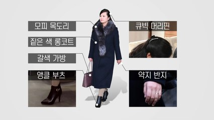 현송월, 화려한 모피 목도리로 존재감 과시 / YTN