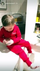 former Emmerdale star Adam Thomas on he instagram with he son teddy 2018