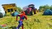 Trucks and Trors Cars Party with Spiderman (Nursery Rhymes - Cartoon for Kids)