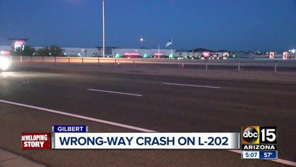 Gilbert wrong way crash being investigated