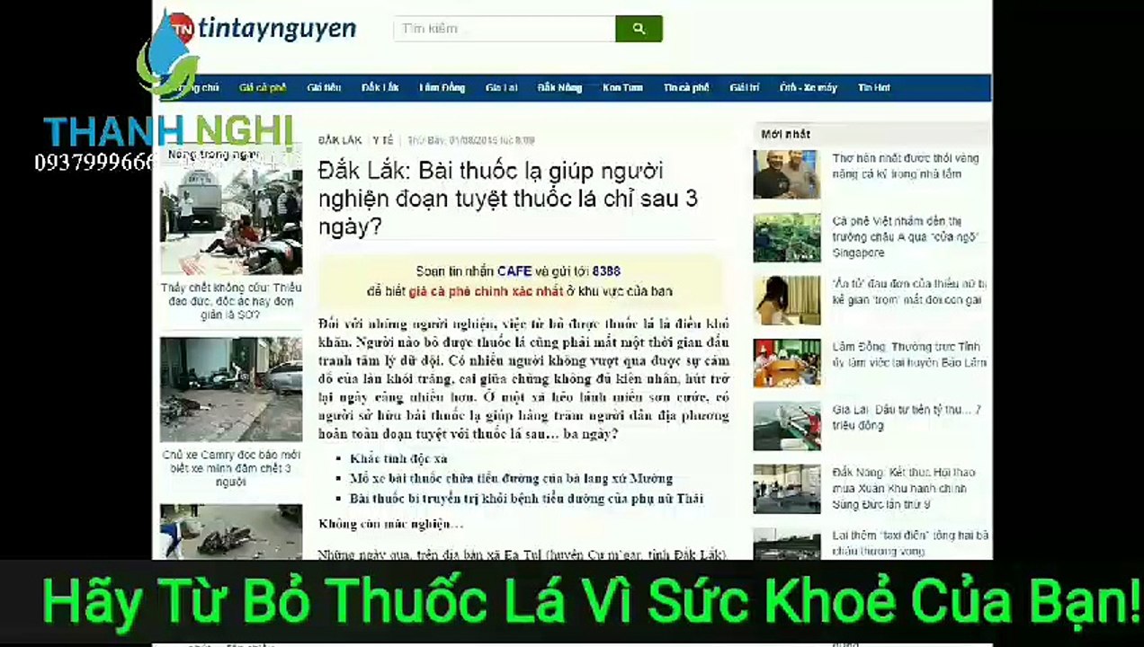 Thuốc Cai Thuốc Lá Giá Bao Nhiêu?