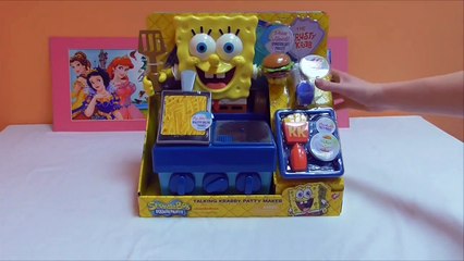 Little Kelly - Toys & Play Doh  - Spongebob Krabby Patty Maker ( Bikini Bottom, Patrick, Spon