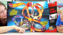 Hot Wheels Race Spin Storm Playset Toy Cars for Kids by Mattel Kinder Playtime