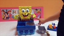 Little Kelly - Toys & Play Doh  - Spongebob Krabby Patty Maker ( Bikini Bottom, Patrick, Spon