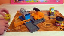 Little Kelly - Toys & Play Doh  - DIGGIN' RIGS Play Doh Toys! (play doh, play doh construction)-N