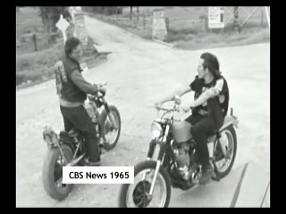 Hells Angels Riding Their Harleys On Highway (1965)
