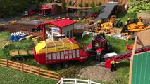 BRUDER TOYS trors transport hey to the BARN!
