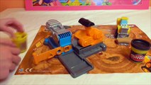 Little Kelly - Toys & Play Doh  - DIGGIN' RIGS Play Doh Toys! (play doh, play doh construction)