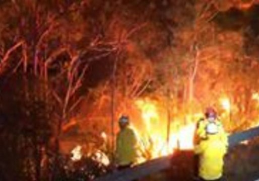 Timelapse Footage Shows Firefighters Battling Blaze in 'Strange' Winds