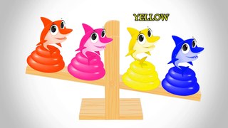 Learn Colors with Balancing Wooden - Baby Shark Toys for Children