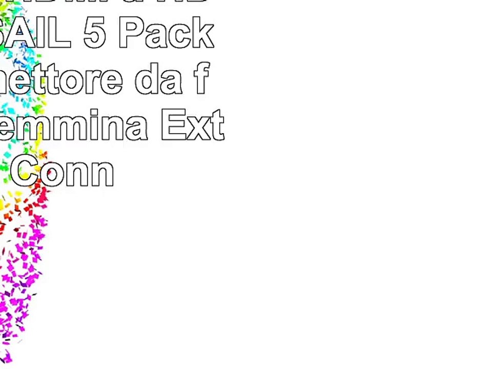Adattatore HDMI a HDMI VANDESAIL 5 Pack HDMI connettore da femmina a femmina Extender