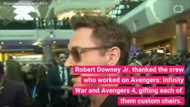 Robert Downey Jr. Thanks Infinity War Crew With Personalized Gifts