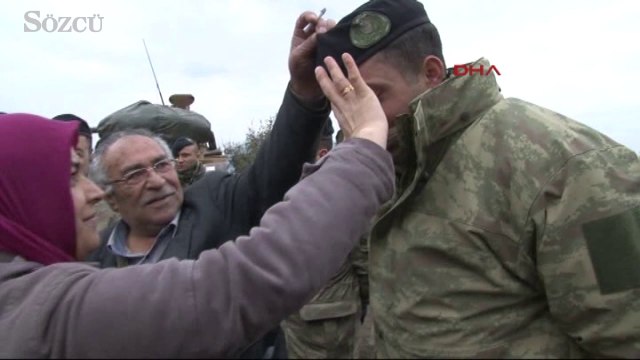 Askerler için kurban kestiler