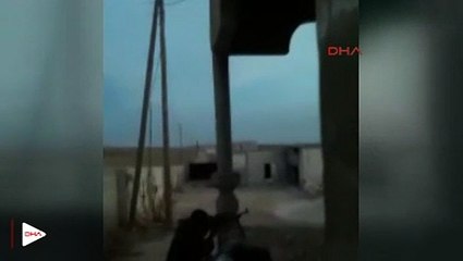 Afrin'de ÖSO-YPG arasında sıcak çatışma görüntüleri!