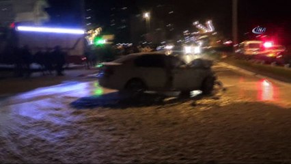 İki otomobil çarpıştı: 1’i ağır, 4 yaralı