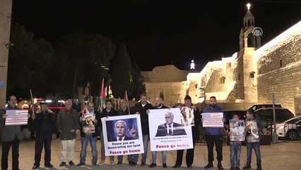 Batı Şeria'da Pence'in Ziyareti Protesto Edildi
