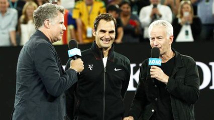 Quand Will Ferell félicite Roger Federer