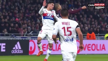 OL-PSG : Kylian Mbappé crâne ouvert, son énorme collision avec Anthony Lopes