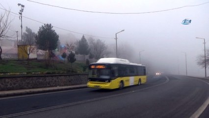 Diyarbakır’da uçuşlara sis engeli