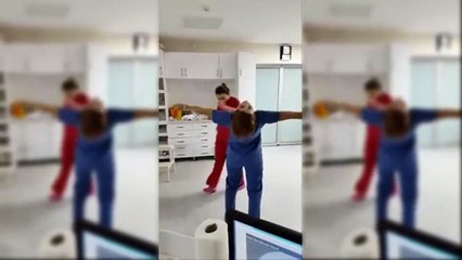 Kocaeli Devlet Hastanesi Yoğun Bakımda Hemşireler Göbek Atıyor