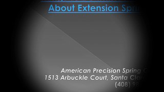 Things To Do Immediately About Extension Springs-1