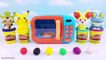 Pokemon Go! Pokeball Magic Microwave PlayDoh Learn Colors! Toy Surprises with Pretend Play