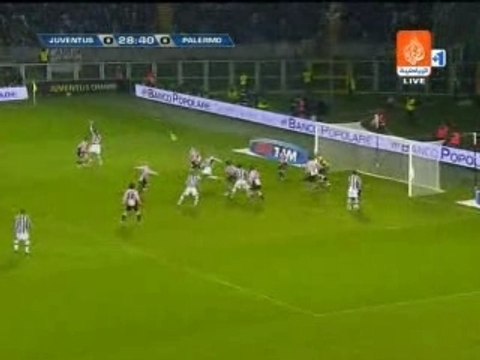 Trezeguet goal for Juventus vs Palermo (1:0)