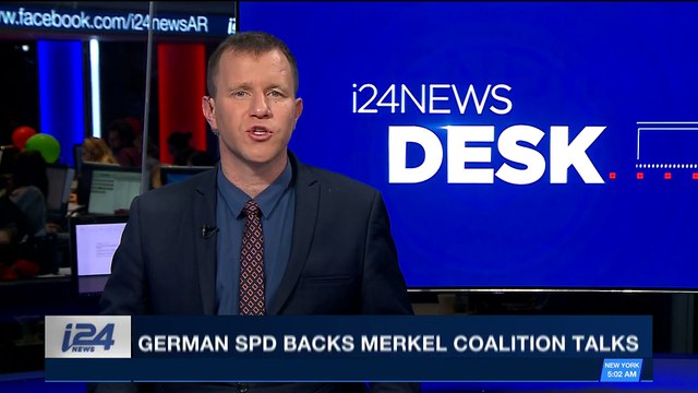 i24NEWS DESK | German SPD backs Merkel coalition talks | Monday, January 22nd 2018