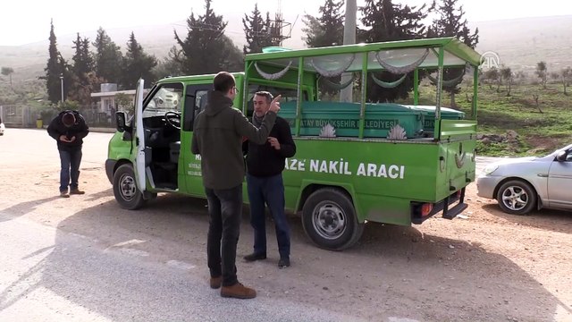 PYD/PKK'nın sivillere yönelik roketli saldırısı -Hayatını kaybeden Suriyelinin cenazesi - HATAY