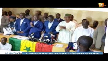 "L'OPPOSITION NE DIT PAS LA VÉRITÉ AUS SÉNÉGALAIS" (SORY KABA)