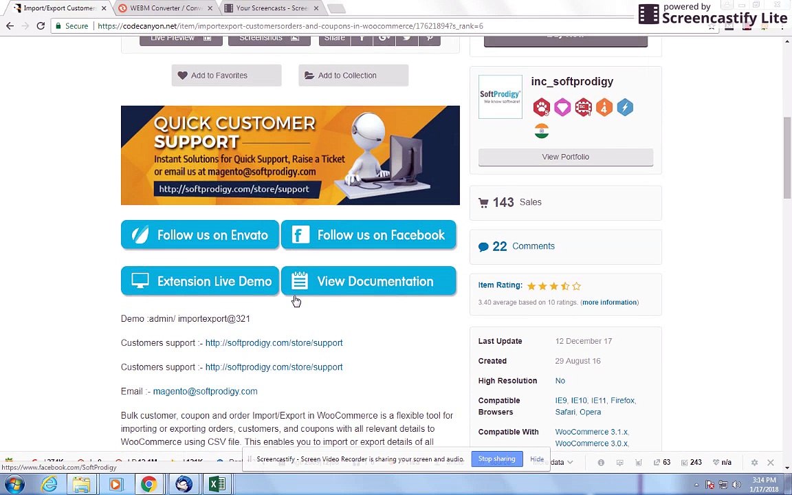 Import Export Customers, Orders and Coupons Extension