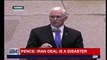 Pence addresses Israeli parliament