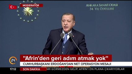 Cumhurbaşkanı Erdoğan'dan ABD'ye mesaj