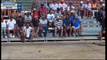 Legend Trophy Shilton 2017 à Béziers, 3ème tour Madagascar/Bénin triplette et tir de précision