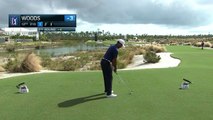 Tiger Woods nearly makes ace on No. 12 at Hero World Challenge