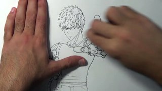 Drawing Genos from One-Punch Man