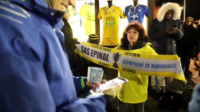 Avant la rencontre SAS Epinal-OM, la boutique fait le plein
