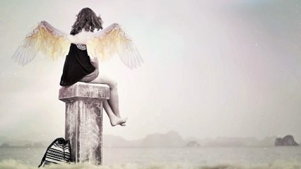 Who is this little angel waiting for?