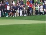 Vijay Singh with possibly the most unbelievable shot ever seen at The Masters!