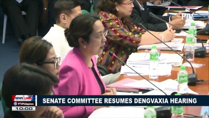 Senate committee resumes Dengvaxia hearing